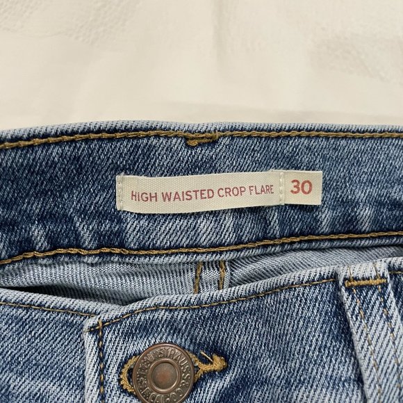 Levi's High Waist Flare Crop Jeans - Picture 2 of 6